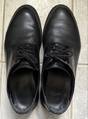 블랙 가죽 드레스 신발