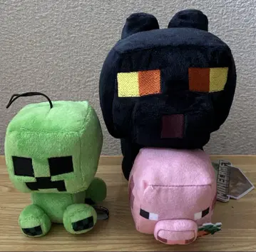 Minecraft 크리퍼 고양이 돼지 봉제 인형