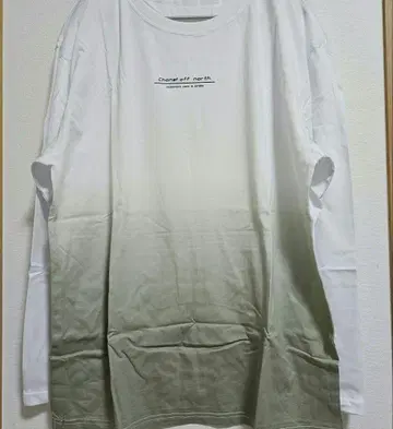 티셔츠 남성용 [3XL] 긴팔 빅 사이즈 긴팔 티셔츠 그라데이션