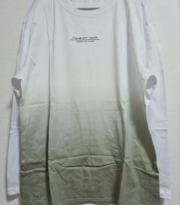 티셔츠 남성용 [3XL] 긴팔 빅 사이즈 긴팔 티셔츠 그라데이션