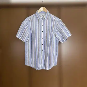 JOSEPH ABBOUD 스트라이프 반팔 셔츠 M