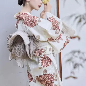 hinari x utatane 유카타/헤코 오비/일본 나막신 3개 세트
