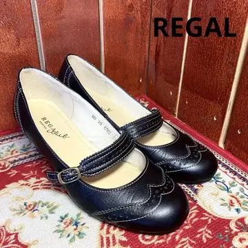 REGAL 스트랩 펌프스 블랙 22.5cm