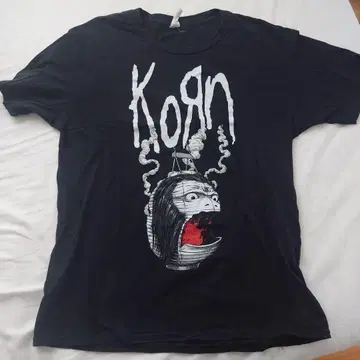콘 KORN 티셔츠 L 사이즈 밴딩 메탈