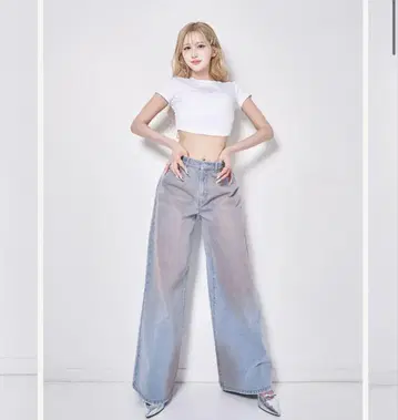 다리치 미드 라이즈 데님 팬츠 S 시착만 한 상품 새상품