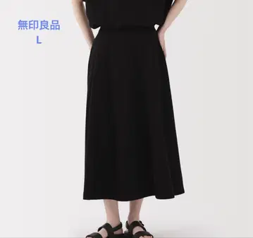2025.4 구매 무인양품 냉감 UV 차단 스커트 블랙 L