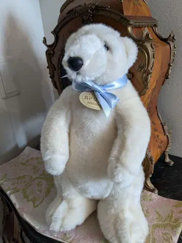 아사히야마 동물원 화이트 곰 봉제 인형 북극곰 리얼