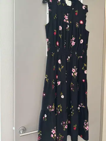 Kate Spade 플라워 프린트 슬리브리스 원피스