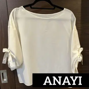 ANAYI 블라우스 폴리에스테르 트윌 소매 리본