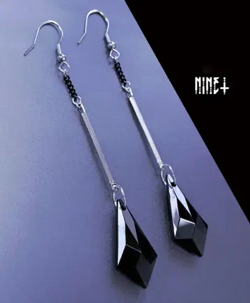 1589 개성 귀걸이 빅 사이즈 모드 BLACK SILVER 귀걸이