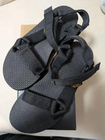 Teva 블랙 스포츠 샌들