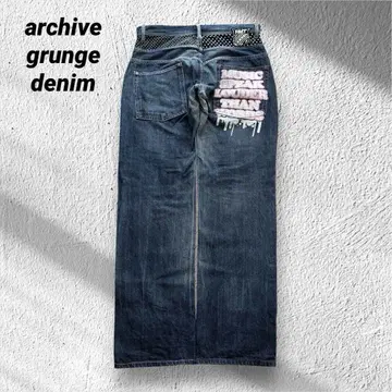 00년대 아카이브 그런지 디자인 데님 y2k