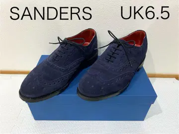 SANDERS 샌더스 브로그 슈즈 네이비 스웨이드 GB6.5