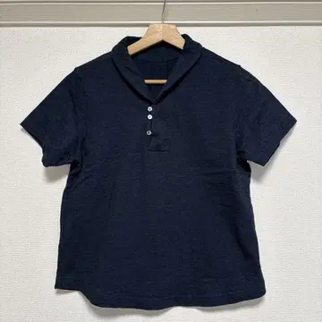 팔라스 팰리스 인디고 숄 옷깃 천축 티셔츠