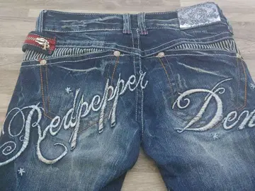 새상품급 RED PEPPER 숏 7부 기장 데님 하의 size:24