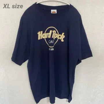 Hard Rock Cafe 티셔츠 XL 네이비 빅 사이즈