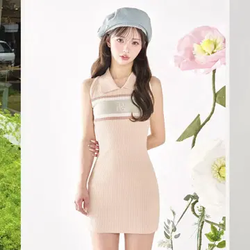 다리치 Darich 로고 아메스리 니트 미니 원피스