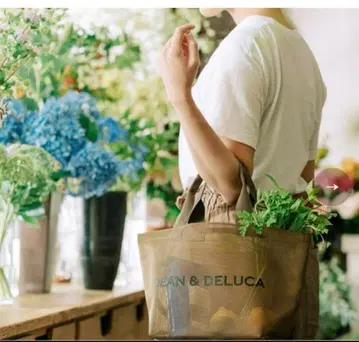 DEAN & DELUCA 공식 메쉬 토트백 에코백 골드 S