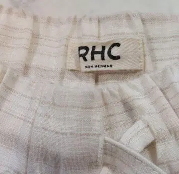 RHC 론 헤르만 스트라이프 플레어 스커트 XS 린넨 100% 맥시 길이