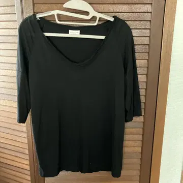 DRIES VAN NOTEN 블랙 반소매 티셔츠 S