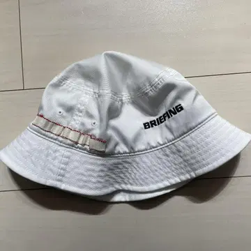 BRIEFING 버킷 햇 화이트
