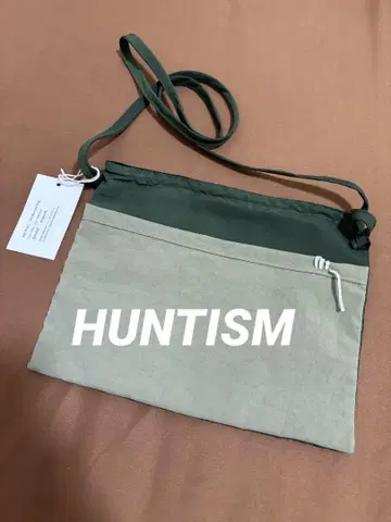 HUNTISM 사코슈 백 숄더 스트릿 새상품 택 포함