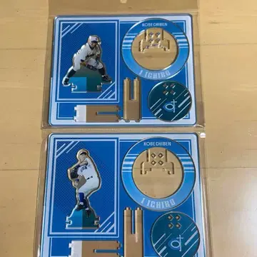 KOBE CHIBEN 이치로 고등학교 여자 선발 아크릴 스탠드 2개 세트