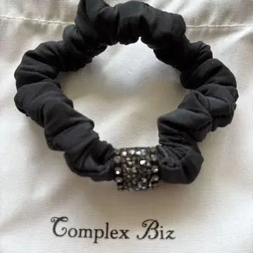 complex Biz 머리끈/스크런치 새상품급 블랙 컬러