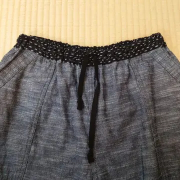 몬판 쿠루메 가스리 기에몬 몸빼 L 사이즈 미사용 새상품 태그 부착