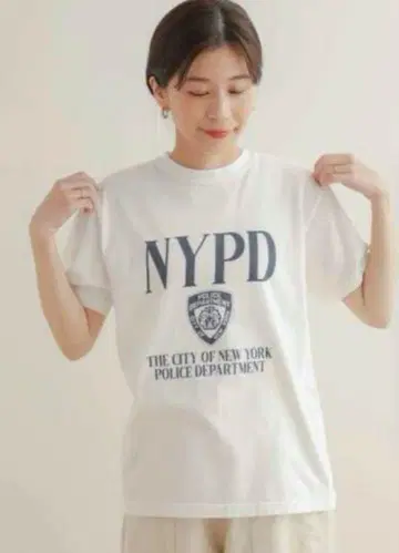 NYPD 화이트 티셔츠