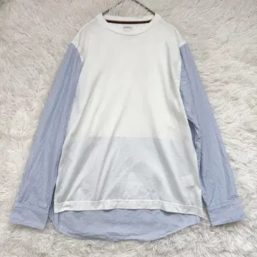 폴 스미스 레이어드 컷 티셔츠 M 일본제 이소재 믹스
