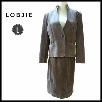 [클리닝 완료] LOBJIE 셋업 스웨이드 스커트 정장 그레이