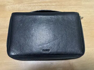 BALLY 블랙 가죽 클러치백