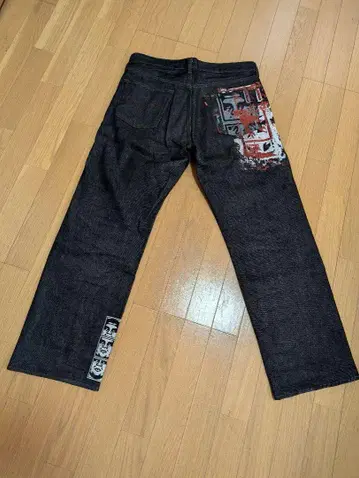 OBEY x Levis 콜라보 데님 블랙 W34