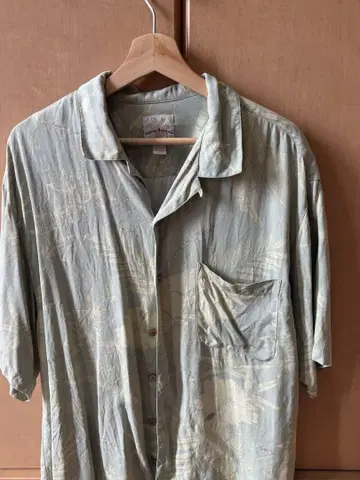 Tommy Bahama 꽃무늬 반팔 알로하 셔츠