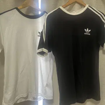 아디다스 래글런 슬리브 티셔츠 2종 세트