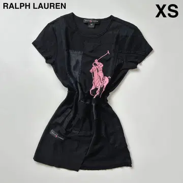 RALPH LAUREN 랄프 로렌 티셔츠 피치 티 패치워크 포니
