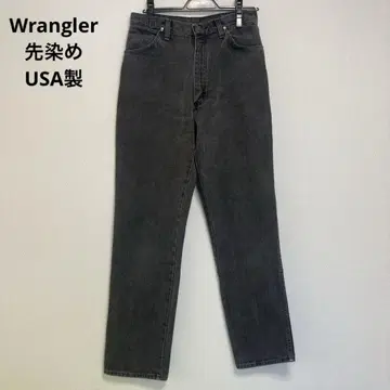 wrangler 데님 블랙 USA제 선염