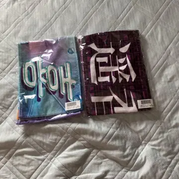 카키 하야카 머플러 타월 2장 세트