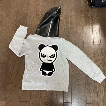 팬더 디자인 후드 부착 후드티