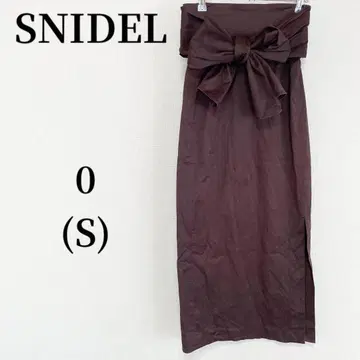 스나이델 타이트 스커트 리본 [0] XS 상당 브라운 캐주얼