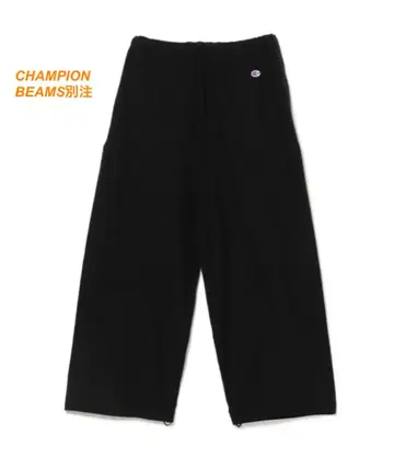 BEAMS 별주 챔피온 리버스 위브(R) 와이드 팬츠 25ss