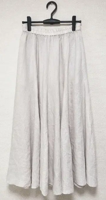 새상품급 23구 MY STANDARD 넉넉한 플레어 롱 개더 스커트 린넨