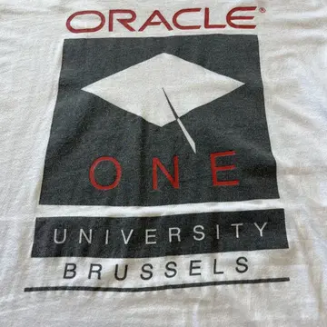 기업 티셔츠 Oracle 90s IT 기업 싱글 스티치 L 사이즈 상당