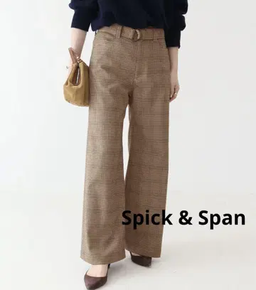 디스트릭트 체크 벨트 팬츠 Spick and Span