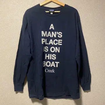 Creek 긴팔 티셔츠 L 네이비 롱T