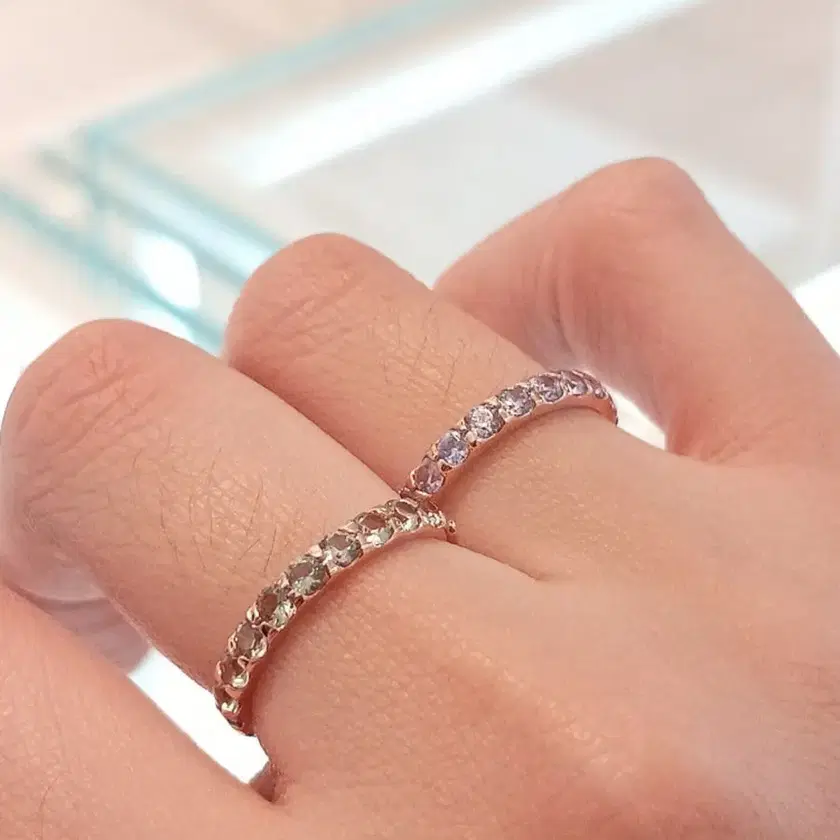 STONEHENGE | 스톤헨지 14k Pink Stonehenge Light Purple Cubic