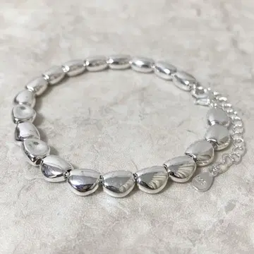 펄 실버 925 팔찌 실버 체인 빈티지 d212
