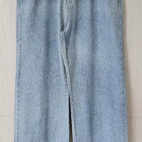 【MODIMOOD】SIDE PINTUCK WASHING DENIM Modimood Feeling Washing Side Pintuck Wide Pants Medium Blue