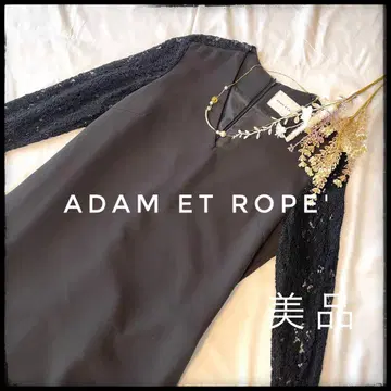 ADAM ET ROPE' 블랙 레이스 드레스 포멀 드레스